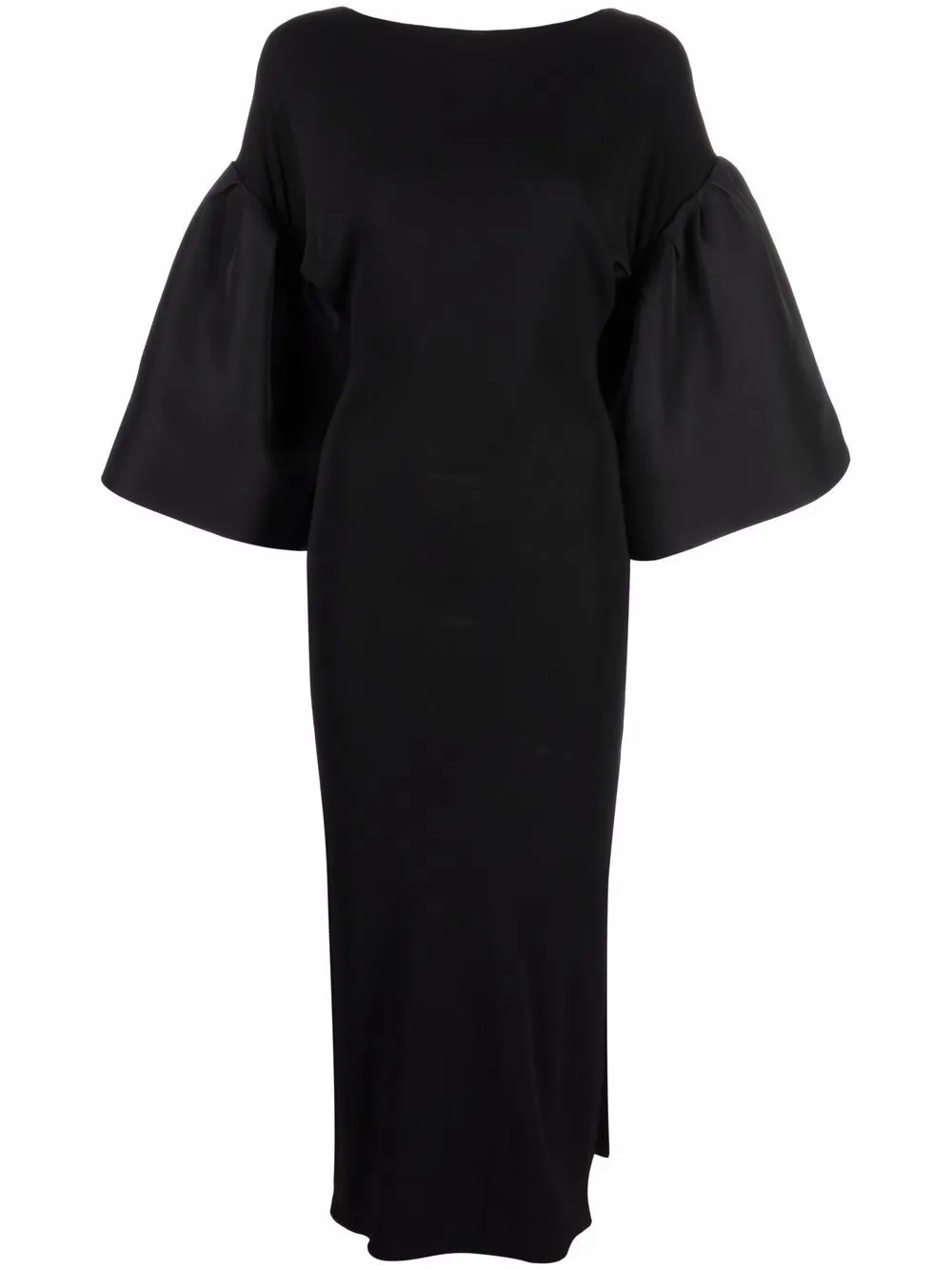 

KHAITE Kali puff sleeve dress - Black