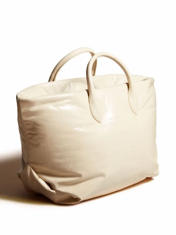 puffy tote bolsa