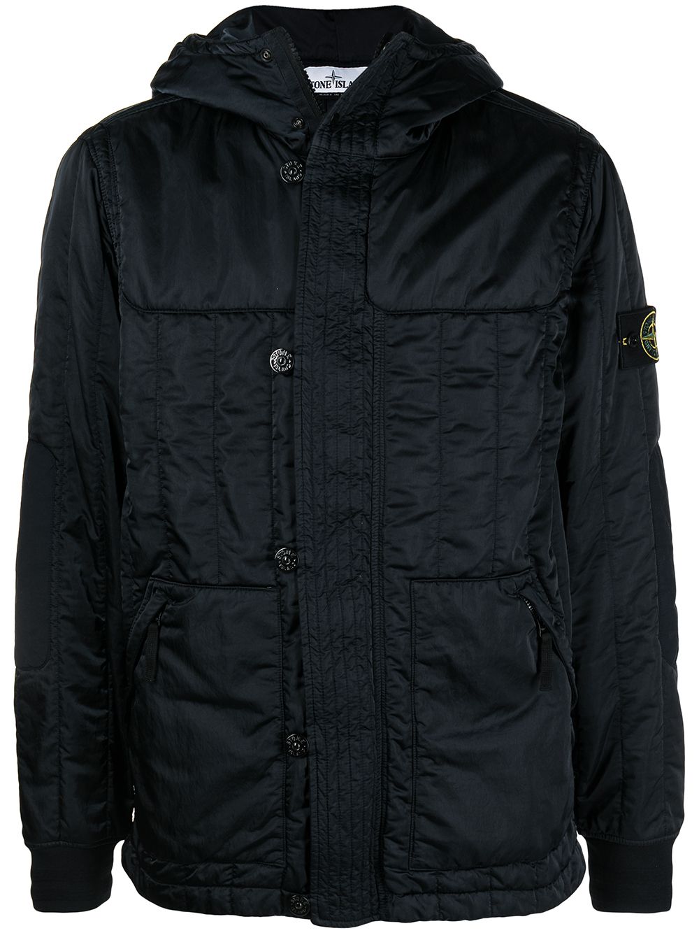 фото Stone island пуховик с нашивкой compass