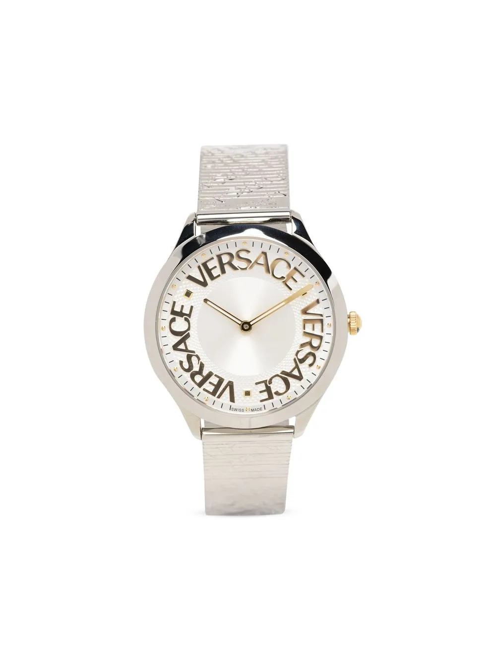 

Versace reloj Logo Halo de 38mm - Plateado