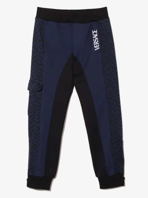 Versace Kids Greca-print track trousers