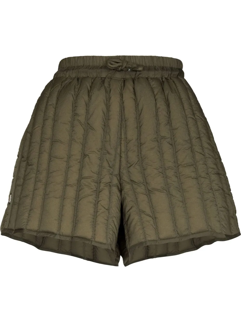 

Holzweiler shorts capitonados con cordones - Verde