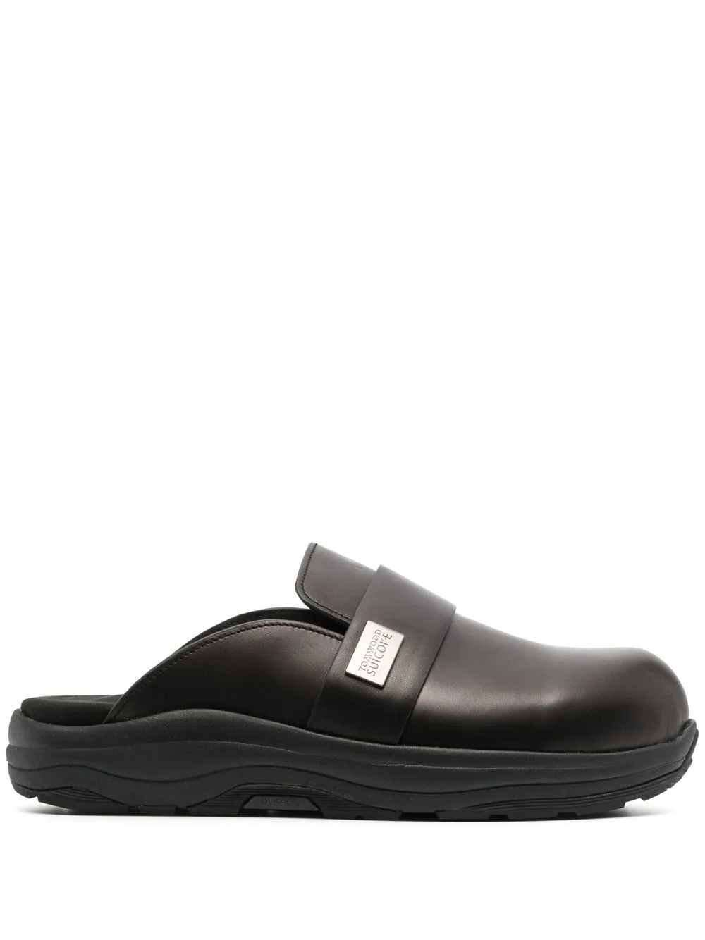 

Tom Wood mules con puntera redonda - Negro