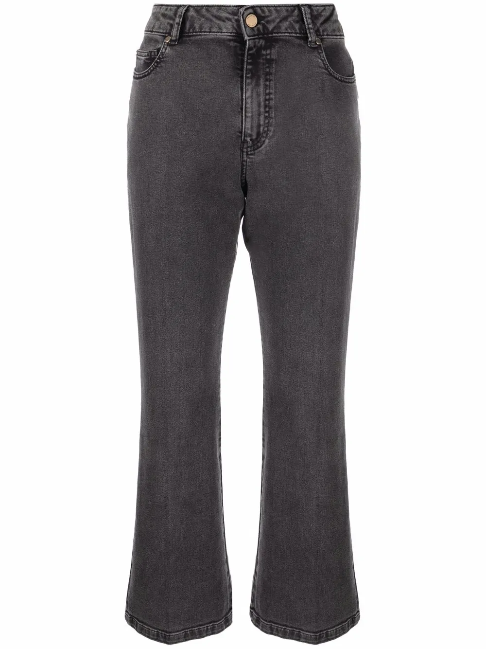 

Essentiel Antwerp jeans capri acampanados - Negro