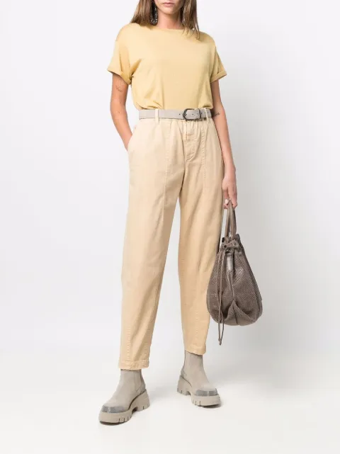 Brunello Cucinelli roll-sleeve Crewneck 