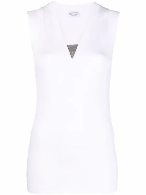 Brunello Cucinelli V-neck tank top