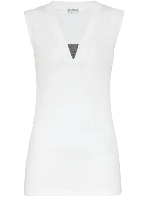 Brunello Cucinelli V-neck tank top