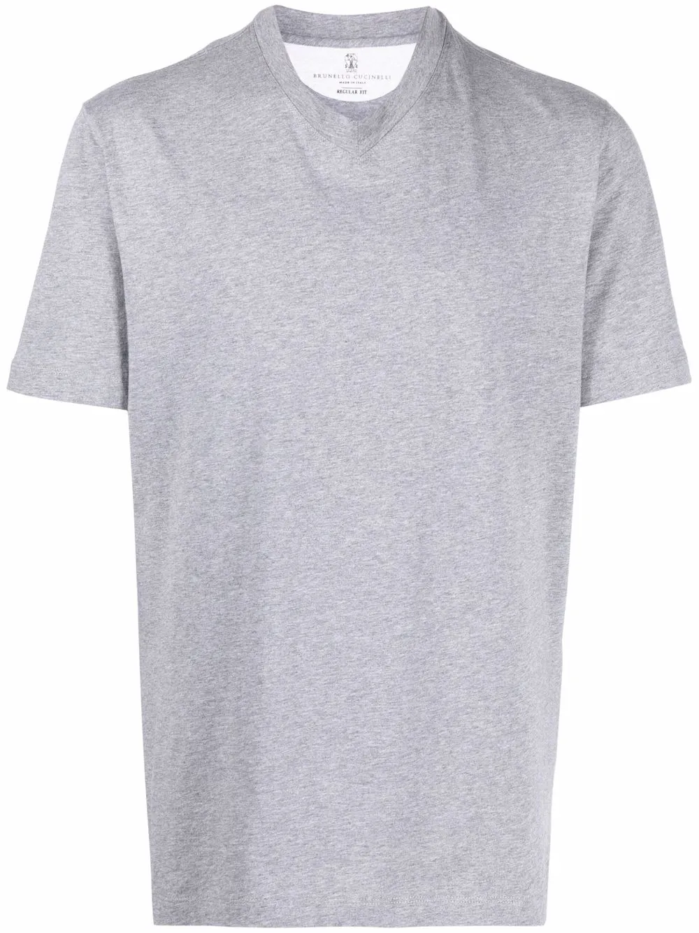 

Brunello Cucinelli playera con cuello en V - Gris