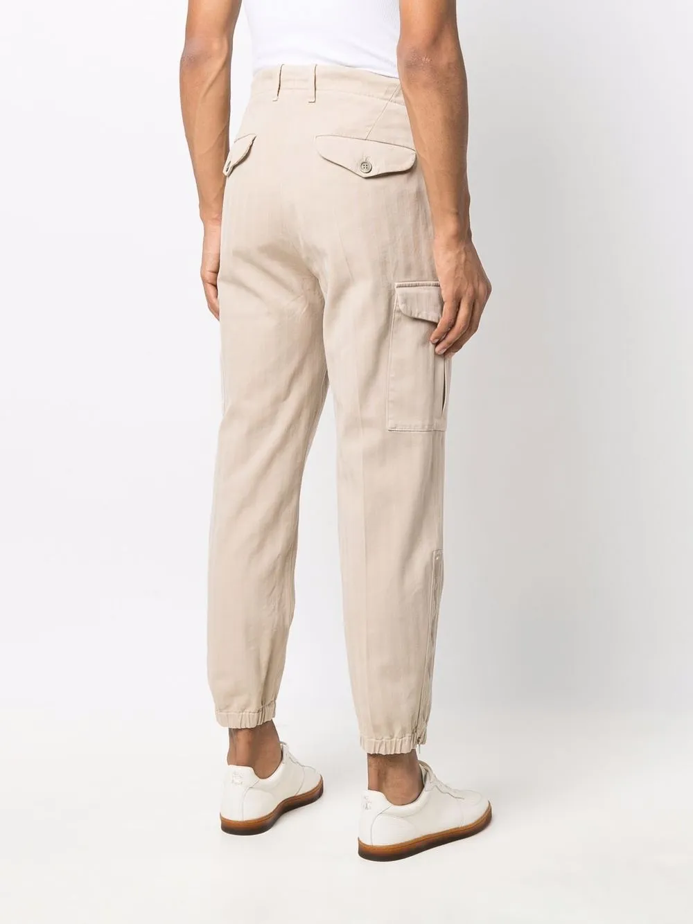 Brunello Cucinelli Broek met toelopende pijpen Beige