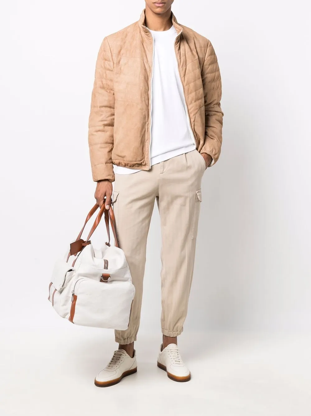 Brunello Cucinelli Broek met toelopende pijpen - Beige