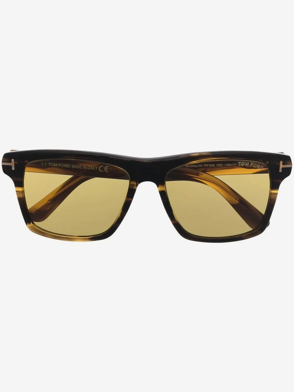 TOM FORD Eyewear солнцезащитные очки в оправе черепаховой расцветки | коричневый | Image 1