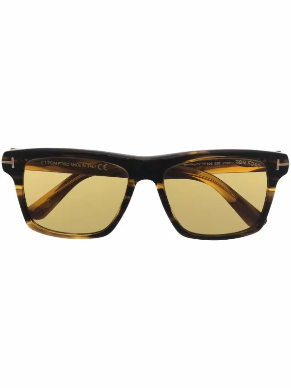 TOM FORD Eyewear トータスシェル スクエアサングラス 通販 - FARFETCH