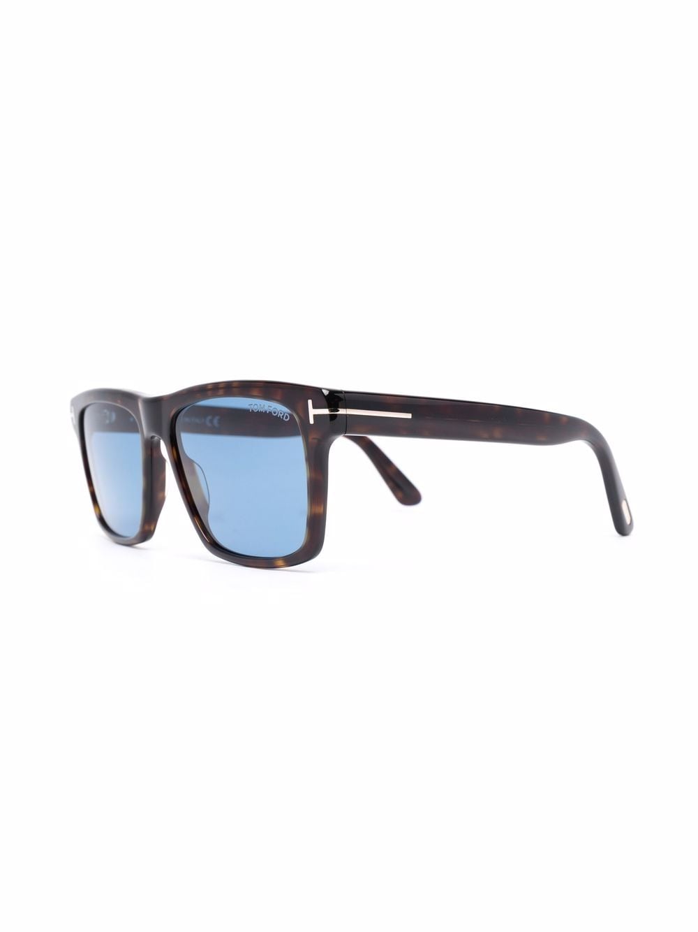 Shop Tom Ford Tortoiseshell Square-frame Sunglasses In Braun