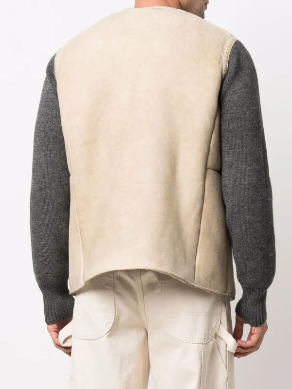 Maison Margiela colour-block Leather Jacket - Farfetch