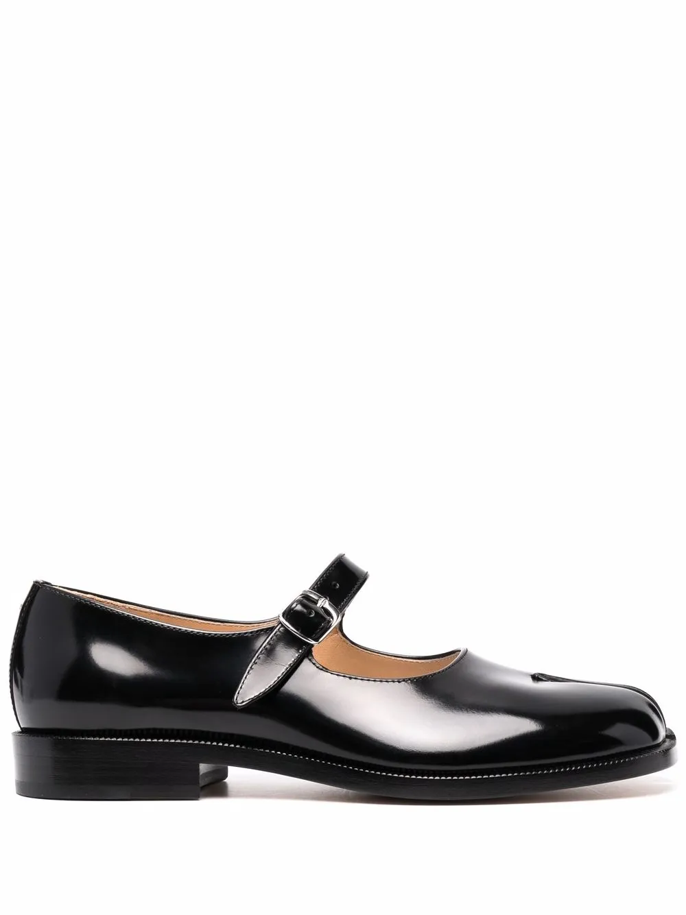 Maison Margiela Tabi Leather Mary-Jane Shoes - Farfetch