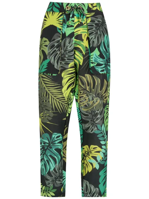 Amir Slama tropical print straight trousers 