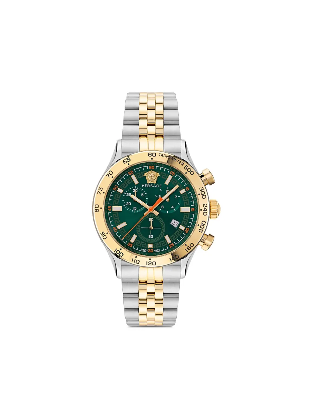 Versace Hellenyium 44mm 腕時計 - グリーン Versace Hellenyium 44mm 腕時計 - グリーン