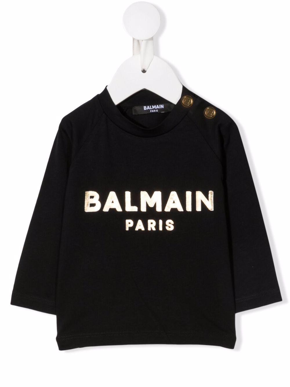 фото Balmain kids футболка с логотипом