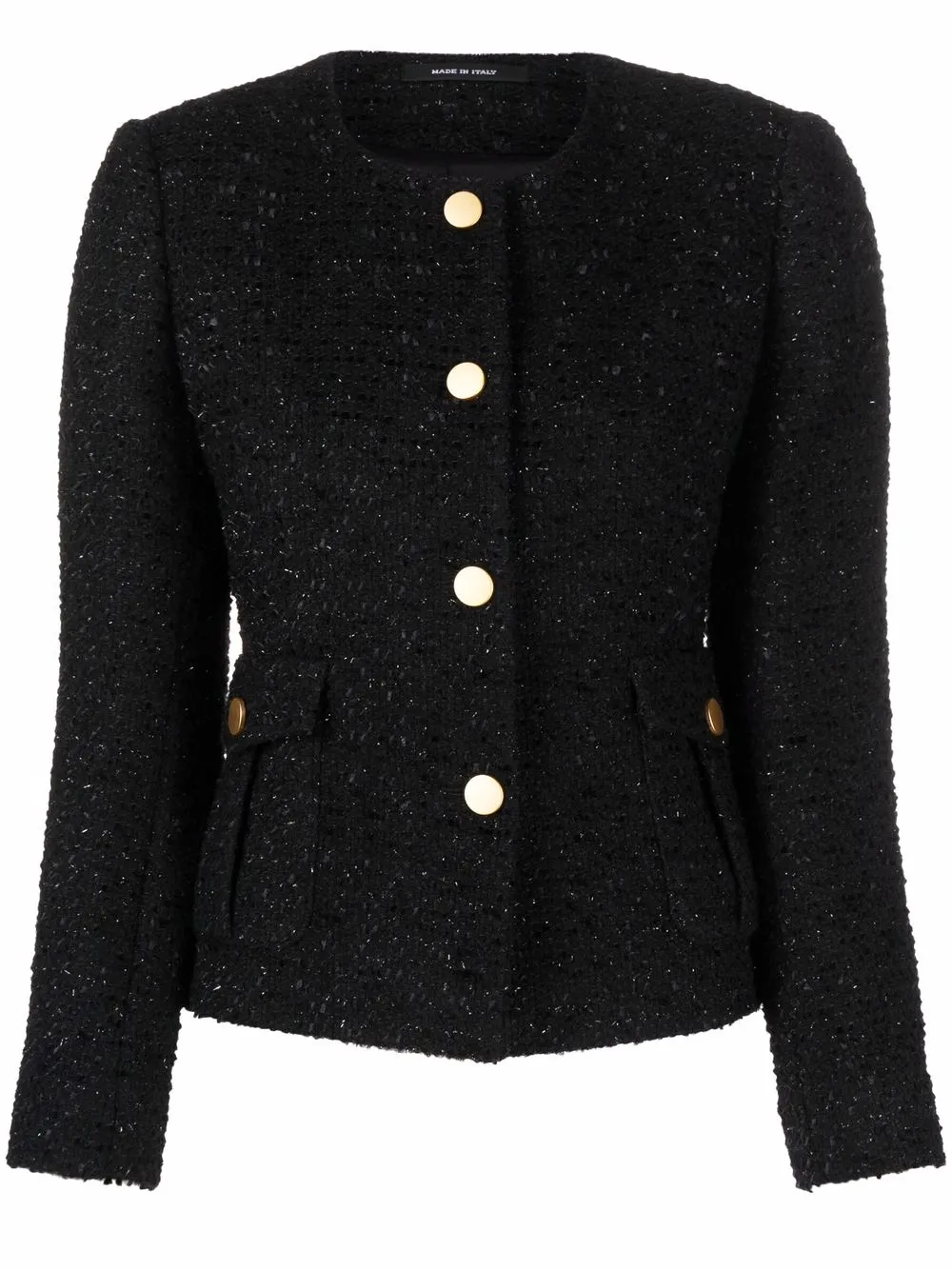 

Tagliatore tweed fitted jacket - Black