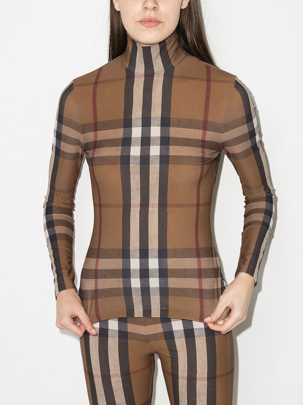 фото Burberry топ в клетку vintage check