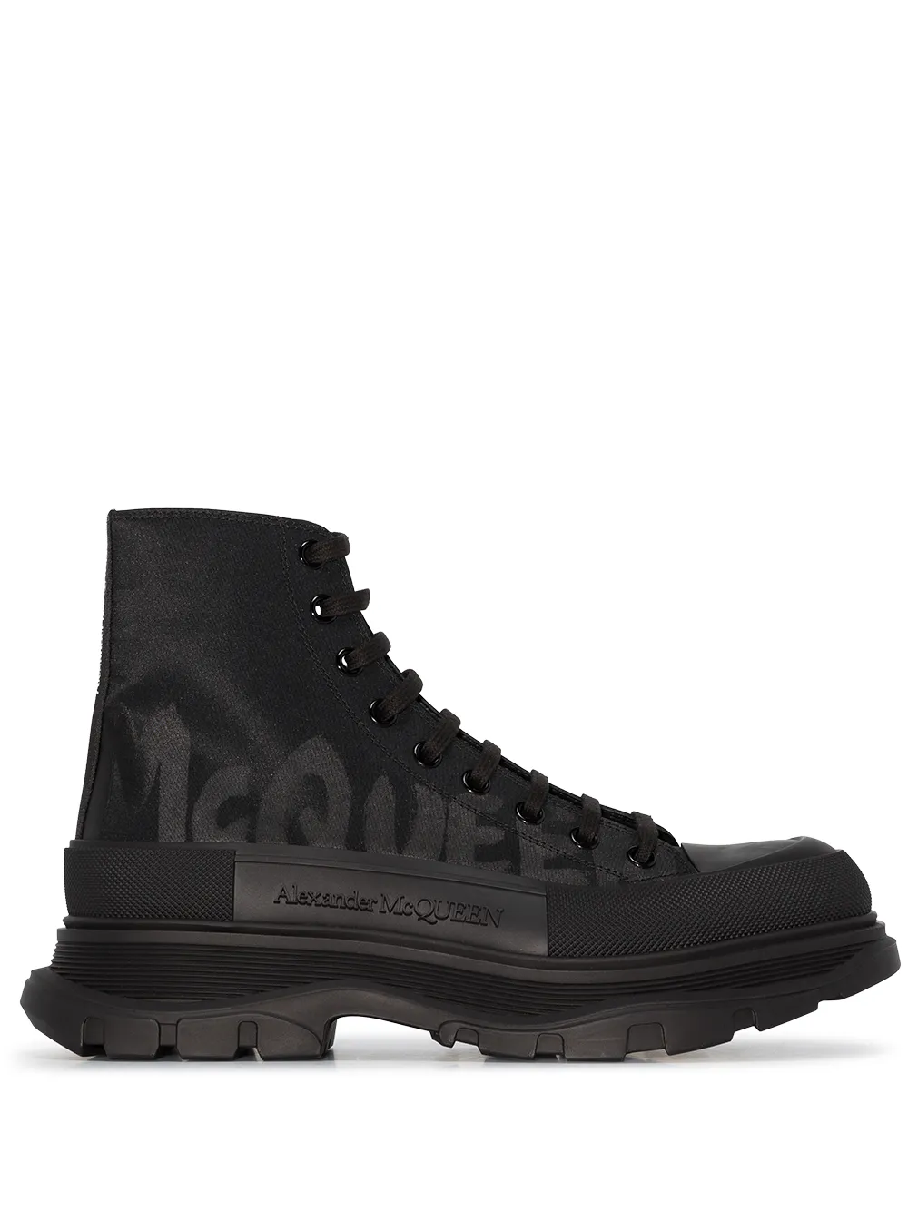 фото Alexander mcqueen высокие кеды tread slick