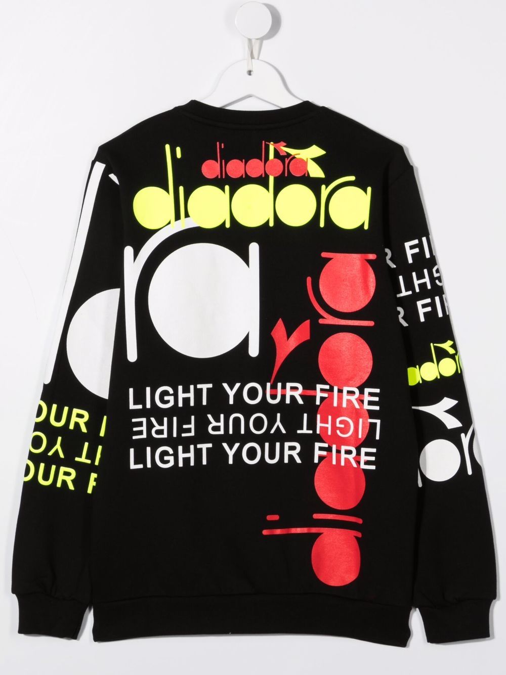 фото Diadora junior teen all-over logo print sweatshirt