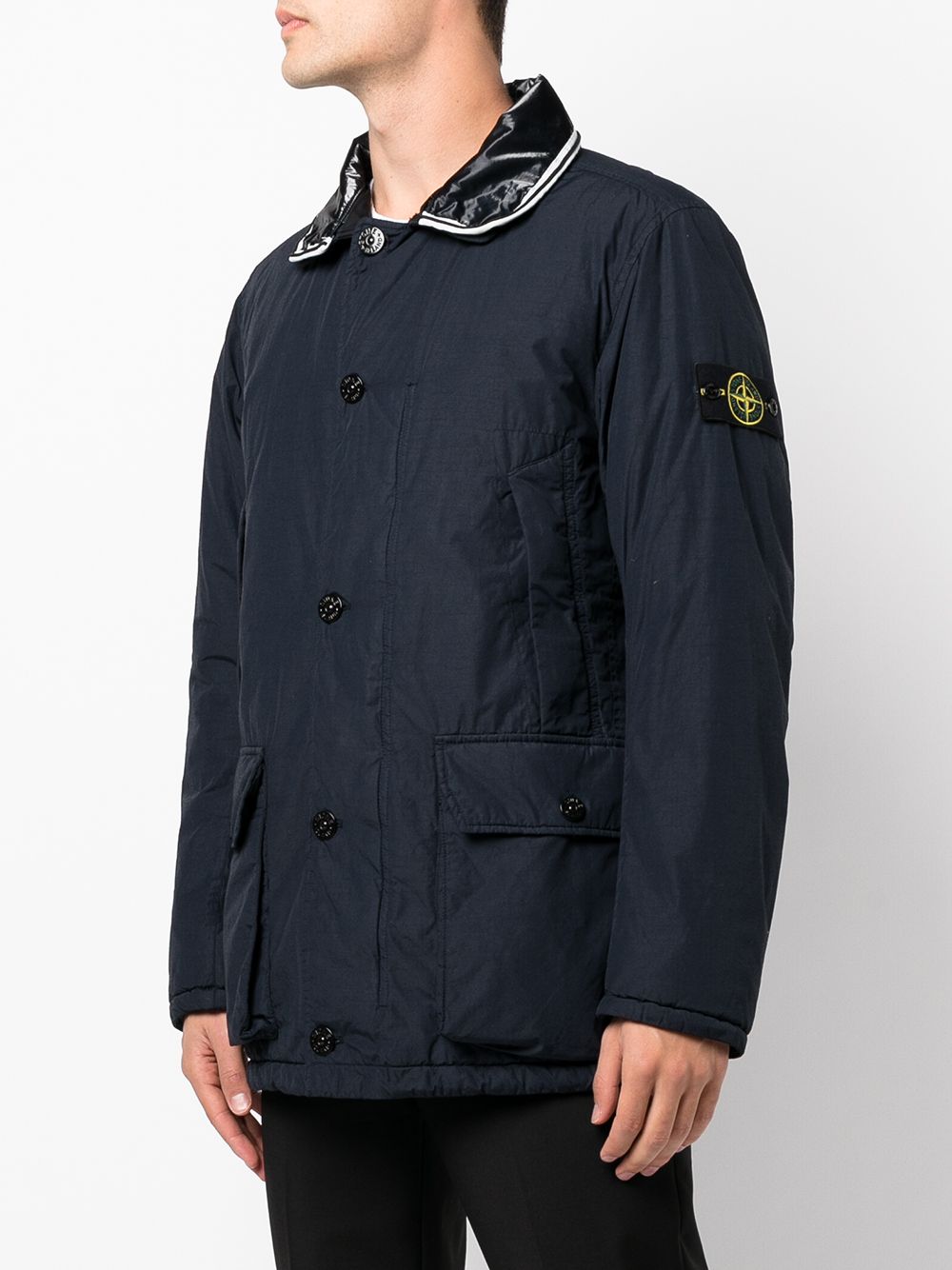 фото Stone island куртка с нашивкой compass