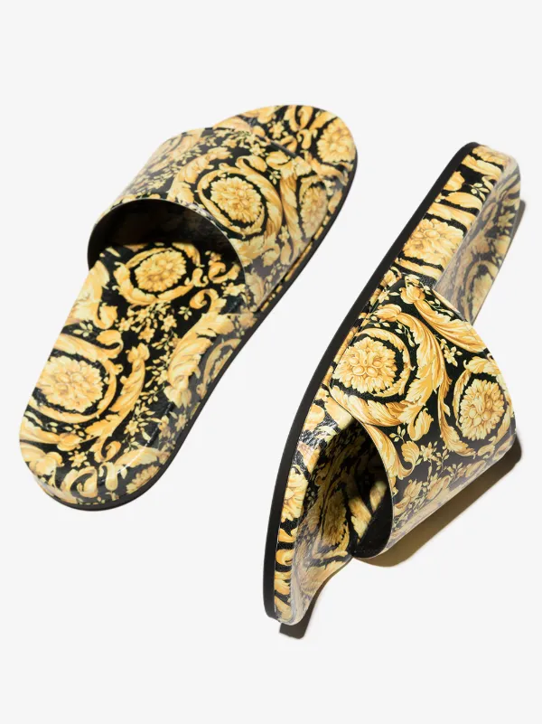 Versace snake print hot sale slides