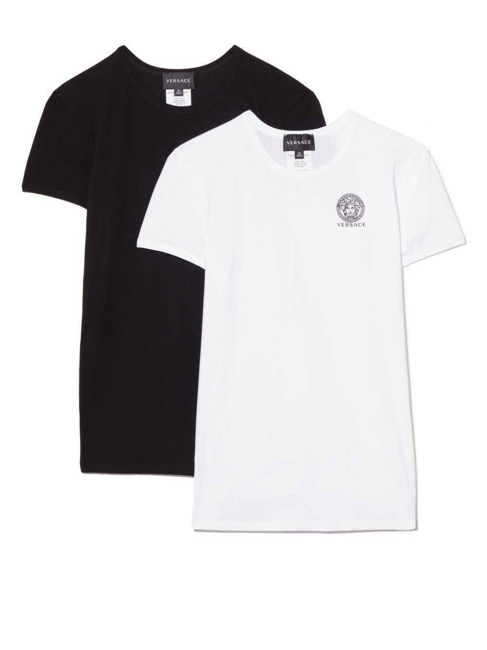 Versace Kids TEEN Medusa motif T-shirt (pack of 2) - Black