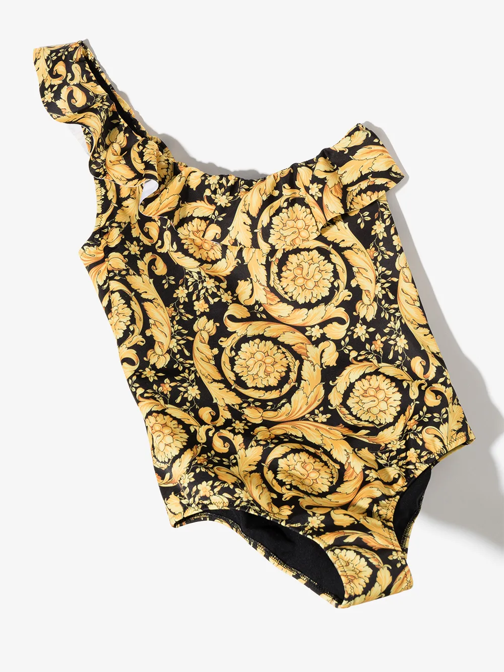 фото Versace kids купальник на одно плечо с принтом barocco