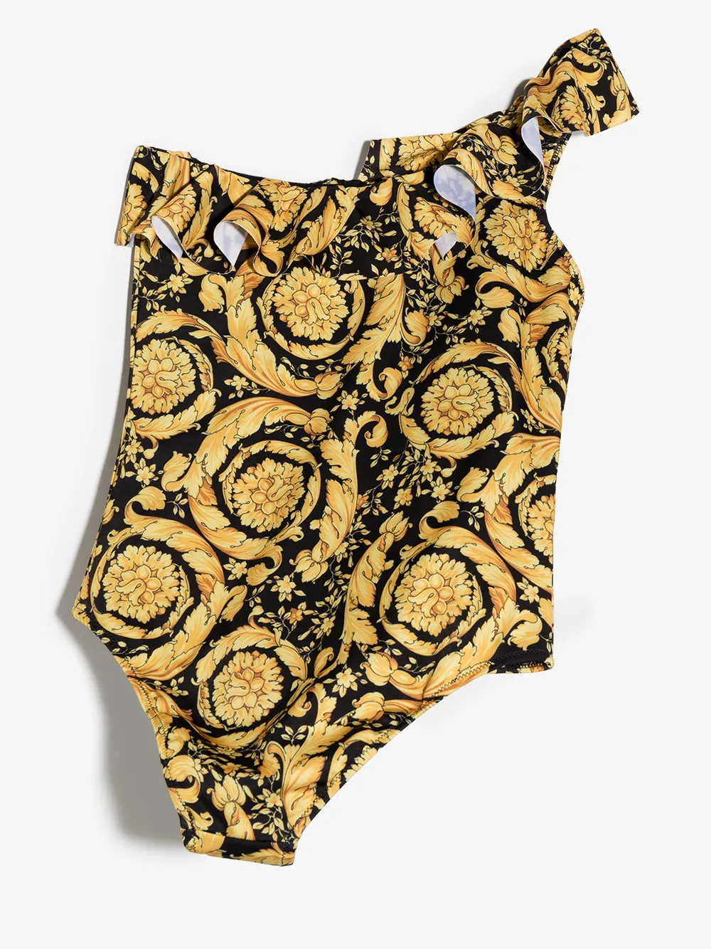 фото Versace kids купальник на одно плечо с принтом barocco