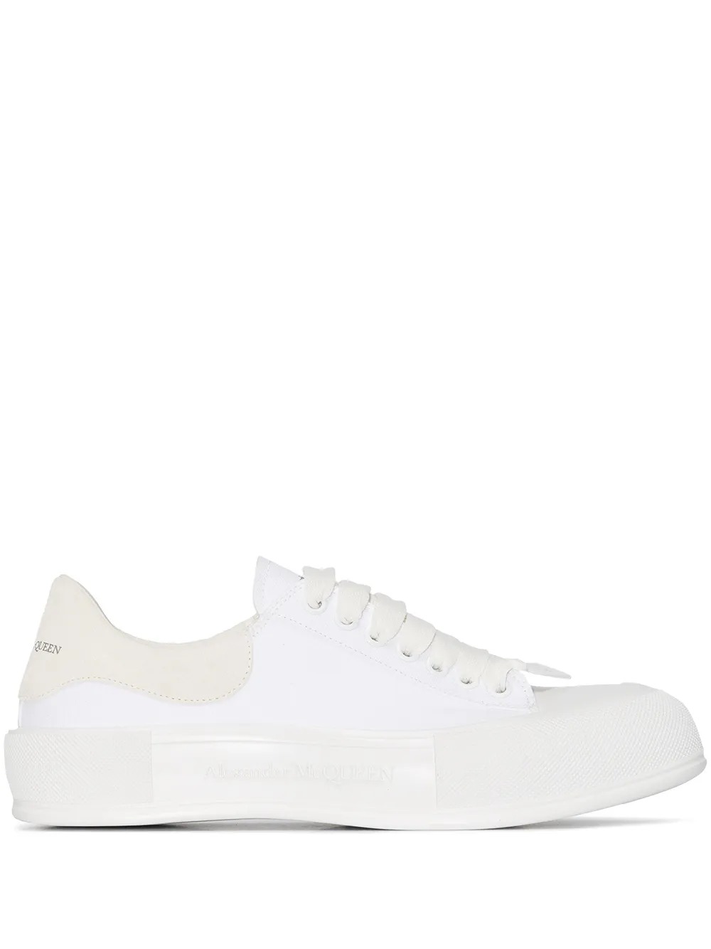 Image 1 of Alexander McQueen Deck Plimsoll lace-up sneakers