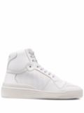 Saint Laurent SL24 leather high-top sneakers - White