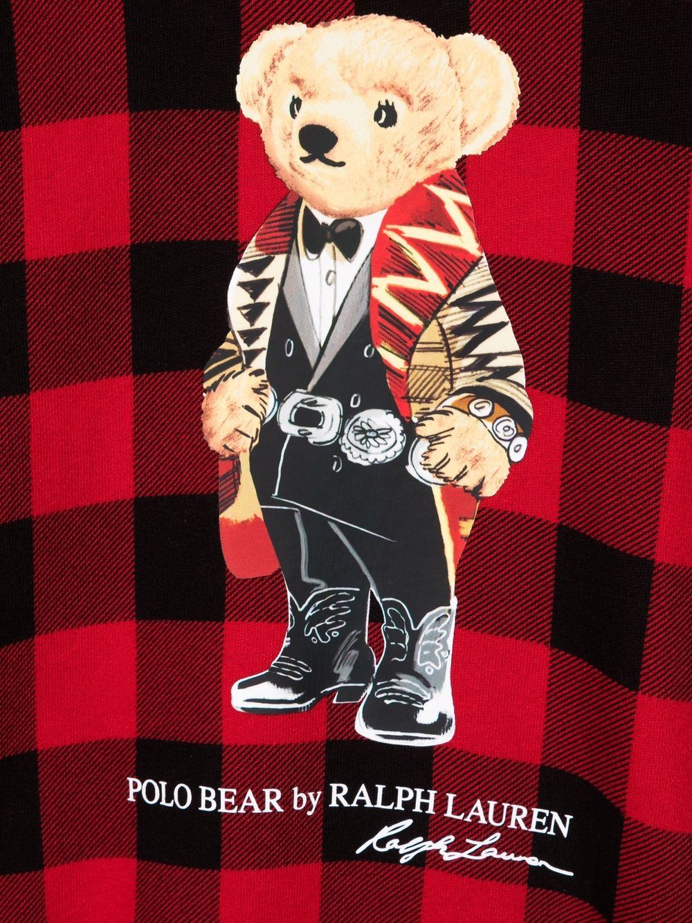 фото Ralph lauren kids худи polo bear в клетку