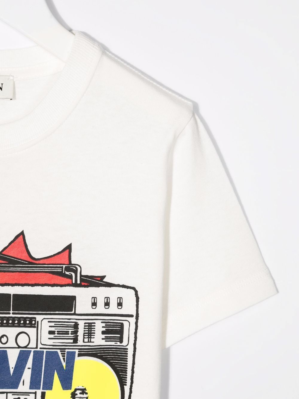 Shop Lanvin Enfant Graphic-print Cotton T-shirt In White