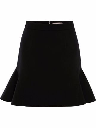 Alexander McQueen Wool Peplum Mini Skirt - Farfetch