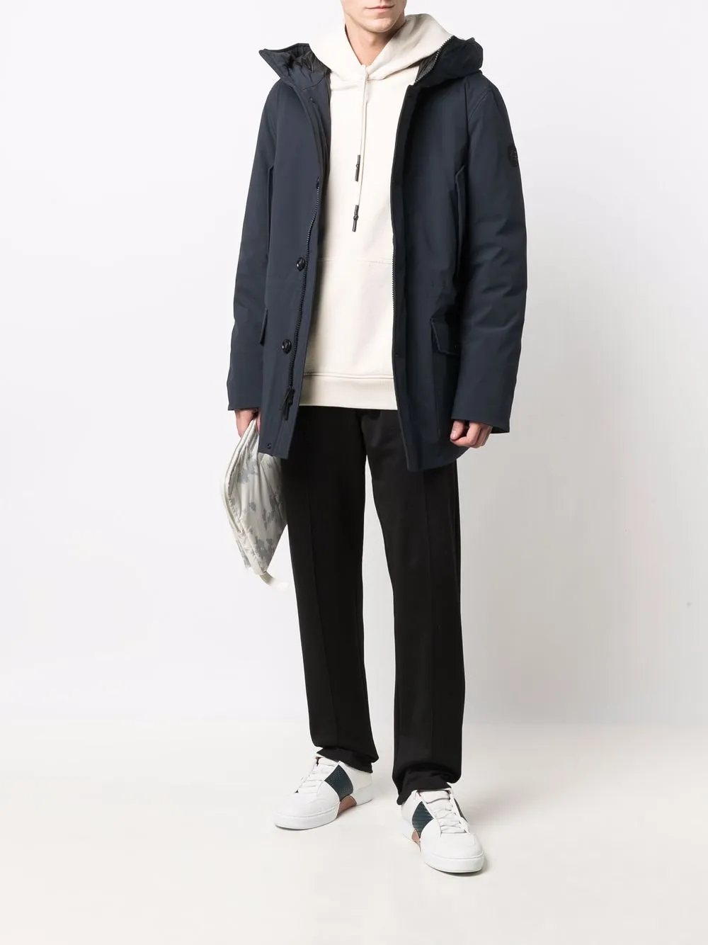 фото Woolrich пуховик с капюшоном