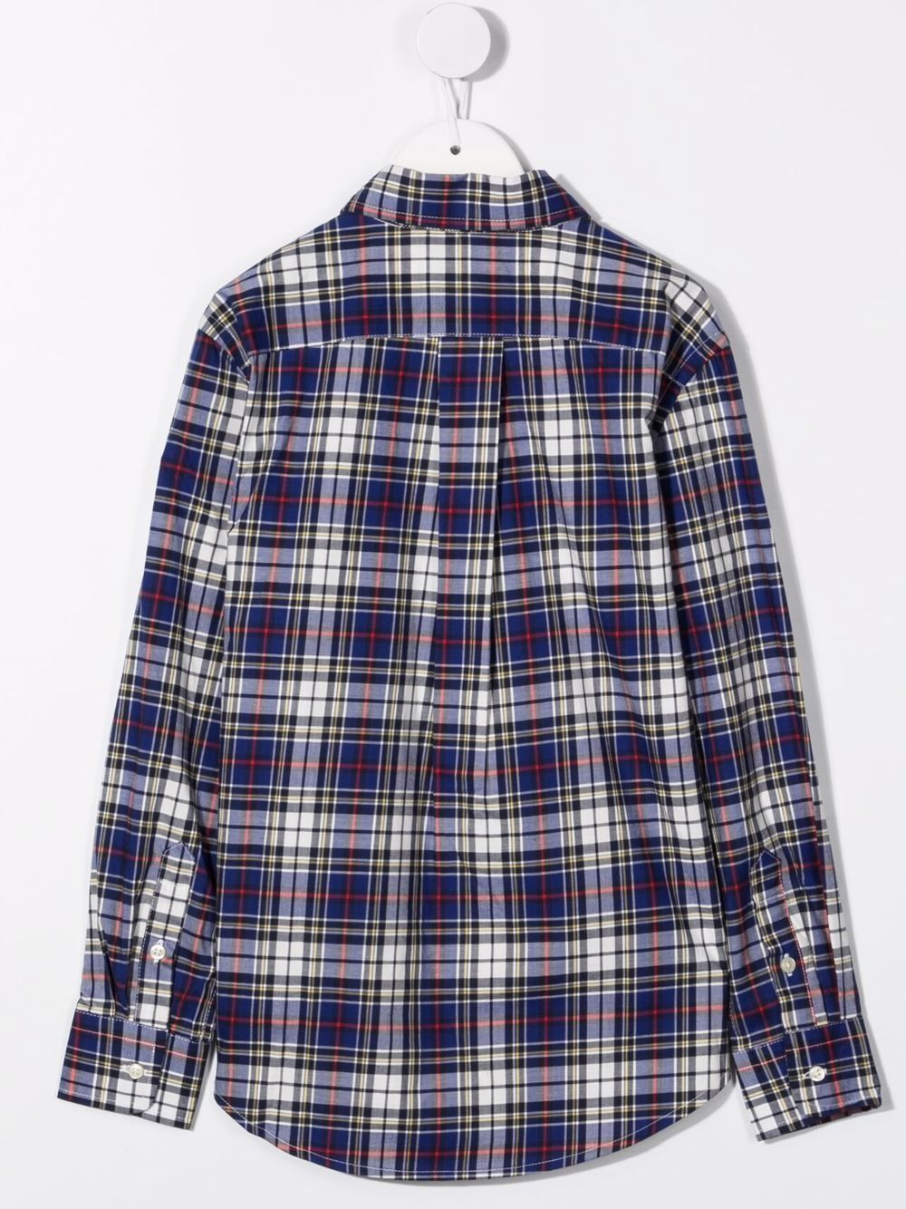 Shop Ralph Lauren Check Print Shirt In 蓝色