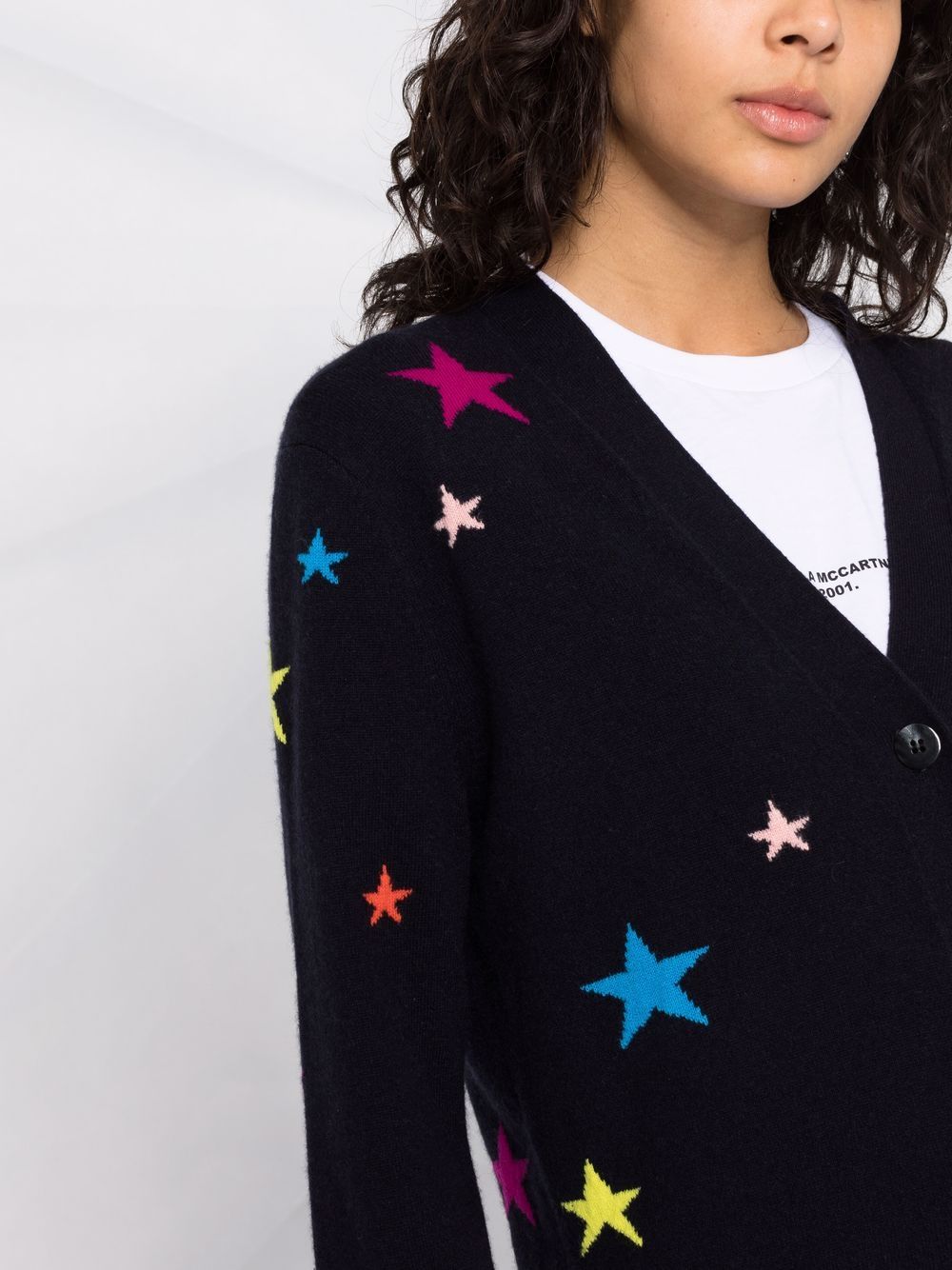 Shop Chinti and Parker star intarsia cashmere cardigan with Express ...