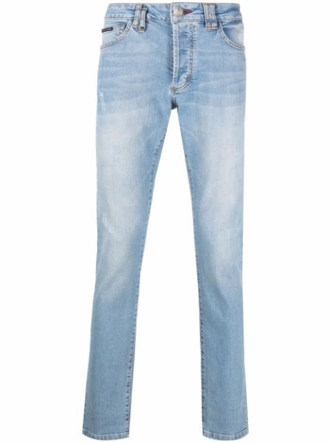 Philipp Plein distressed straight-leg jeans Men