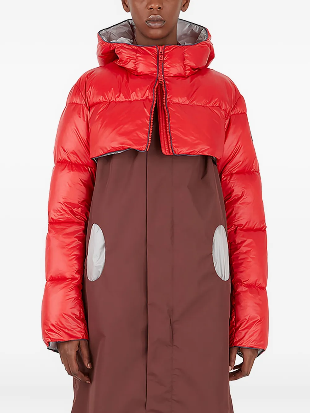 Colmar hooded puffer jacket Rood