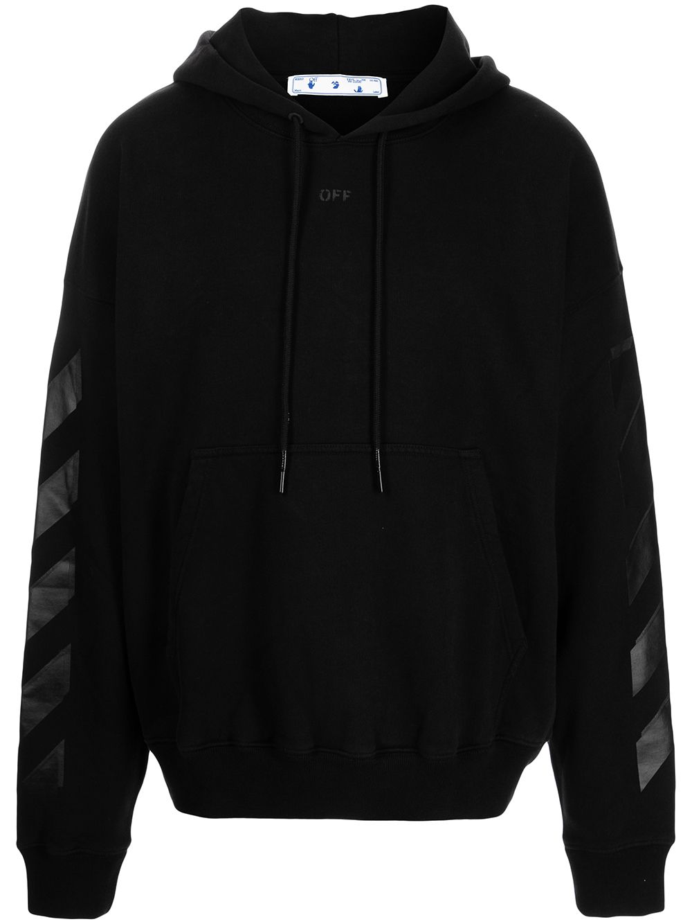 Off-White black Arrows cotton-jersey hoodie for men ...