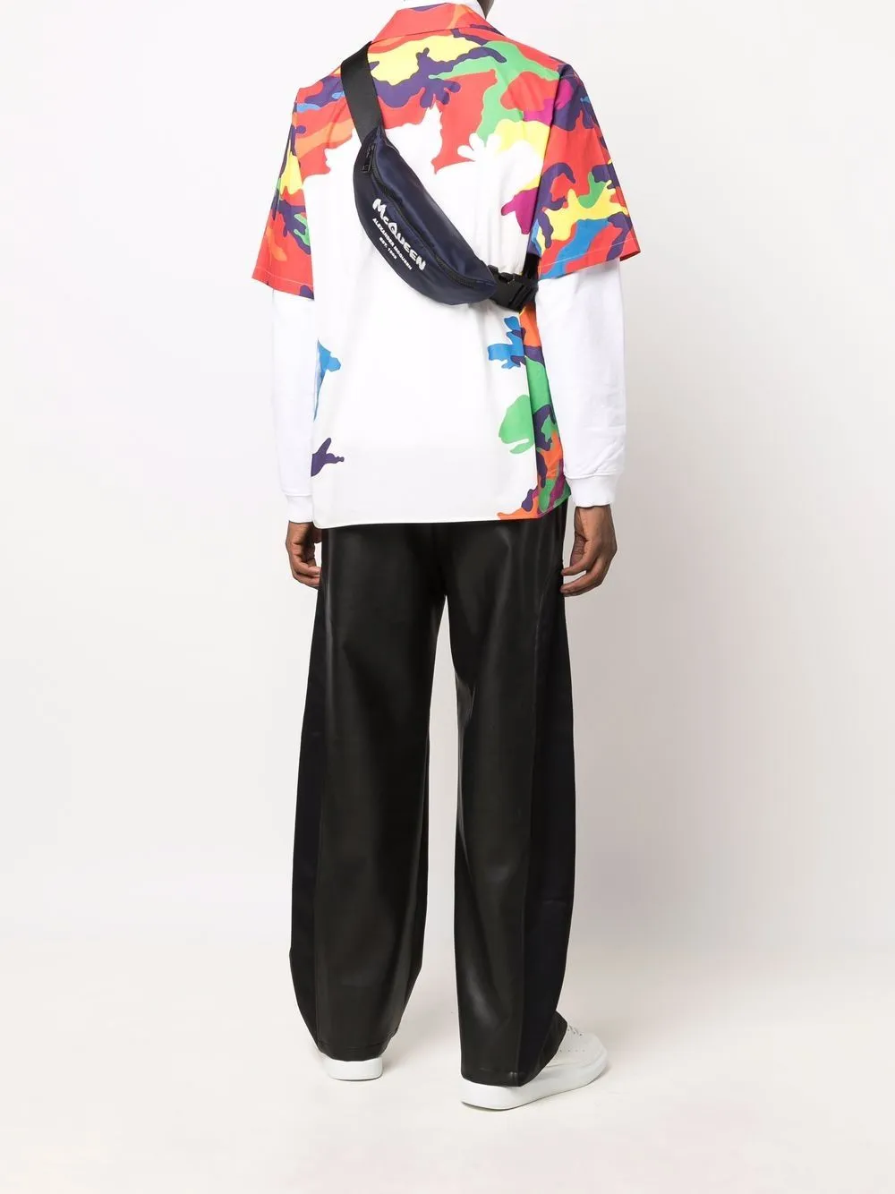 Alexander McQueen Heuptas met logoprint - Blauw