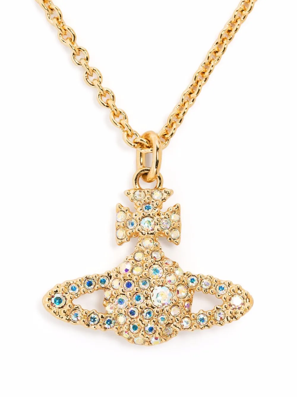 

Vivienne Westwood logo pendant necklace - Gold