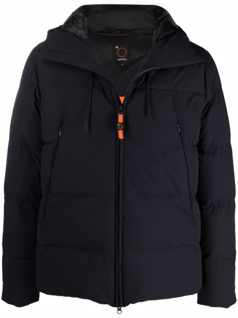 hooded feather-down puffer jacket