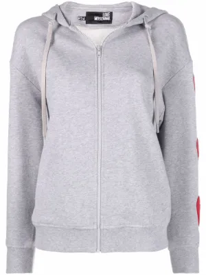 moschino blue moletom com capuz