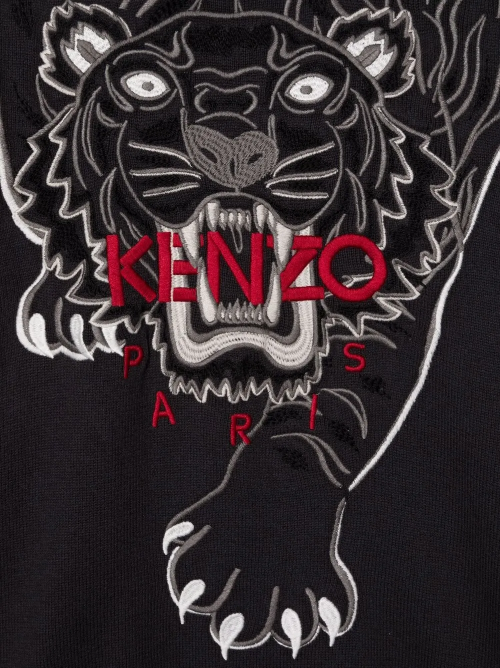 фото Kenzo kids толстовка с вышивкой tiger