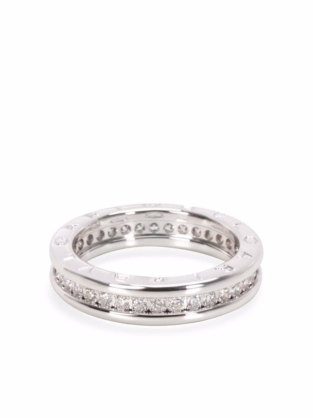фото Bvlgari pre-owned кольцо b.zero1 из белого золота с бриллиантами