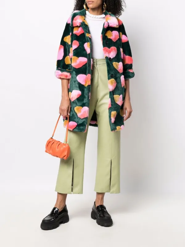 print faux-fur Coat - Farfetch