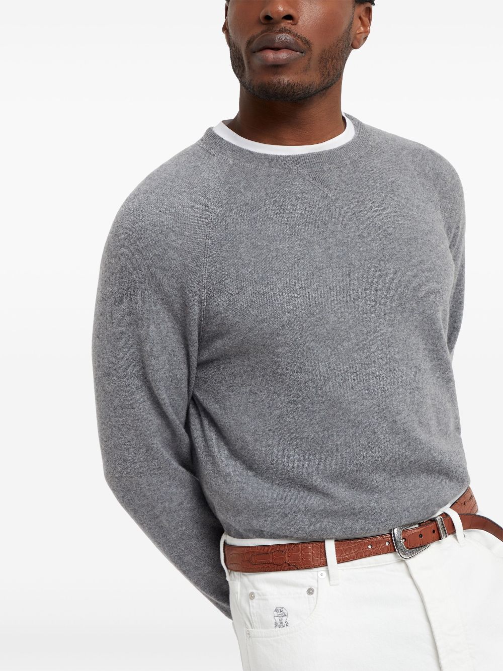 Brunello Cucinelli crew neck cashmere sweater Men